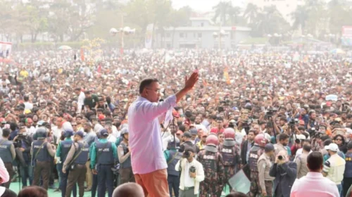 ৮ ফেব্রুয়ারি নয়াপল্টনে তারেক রহমানের শেষ নির্বাচনী প্রচারণা