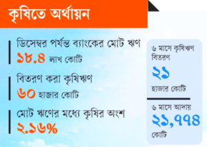 কৃষিতে অর্থায়ন: কৃষিঋণে আগ্রহ কম ব্যাংকগুলোর