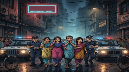 আবাসিক হোটেল থেকে ১০ তরুণ-তরুণী গ্রেপ্তার