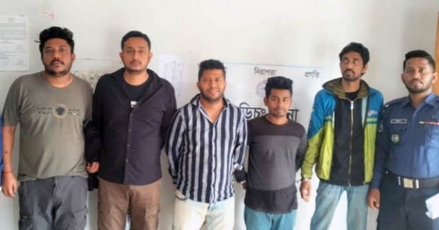 কুমিল্লা বুড়িচংয়ে মাদক সেবনের দায়ে ৫ যুবকের ৭ দিনের কারাদণ্ড